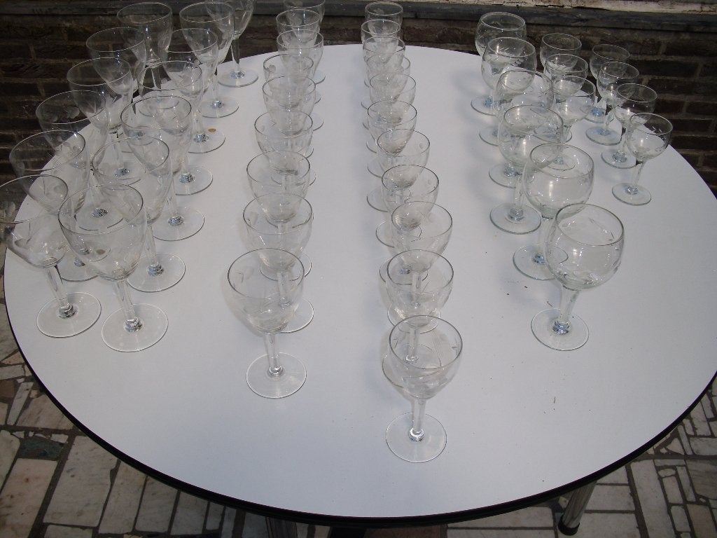 set klassieke wijnglazen, Ophalen