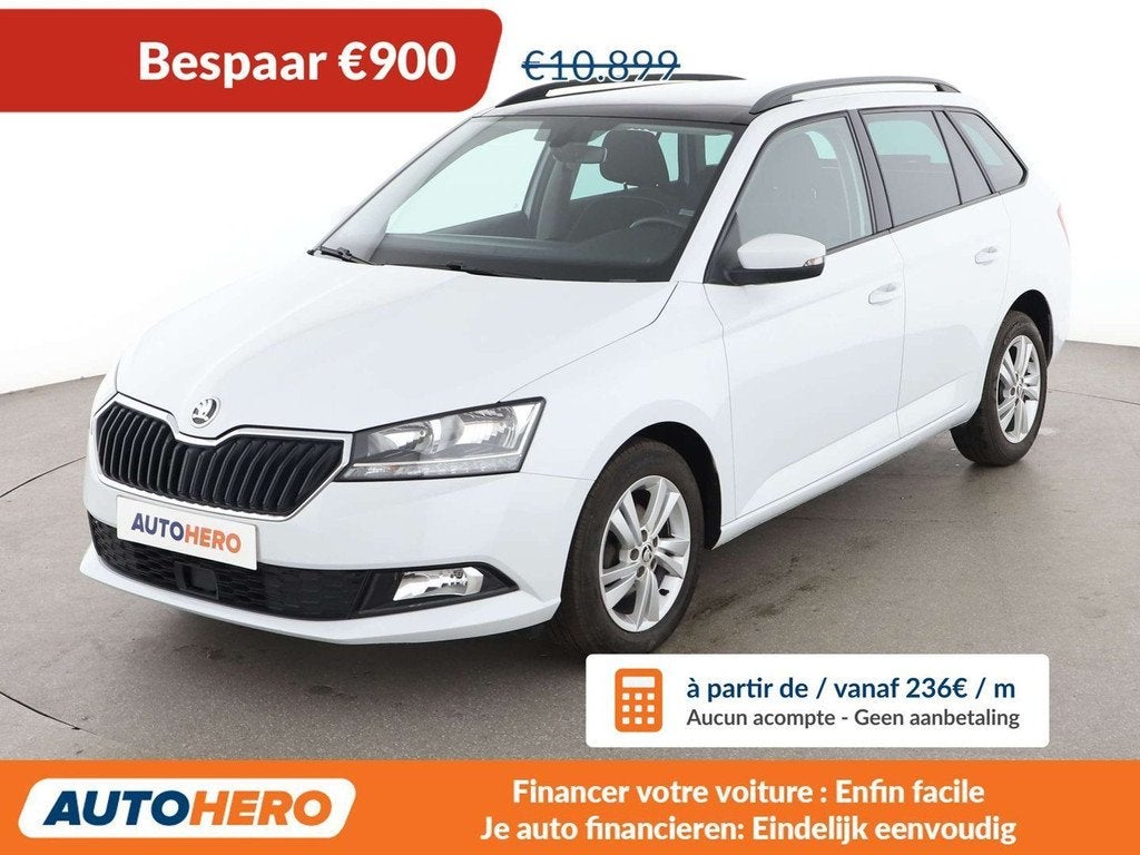 Skoda Fabia 1.0 TSI Ambition (bj 2019), Auto's, Skoda, Voorwielaandrijving, Stof, Gebruikt, 95 pk
