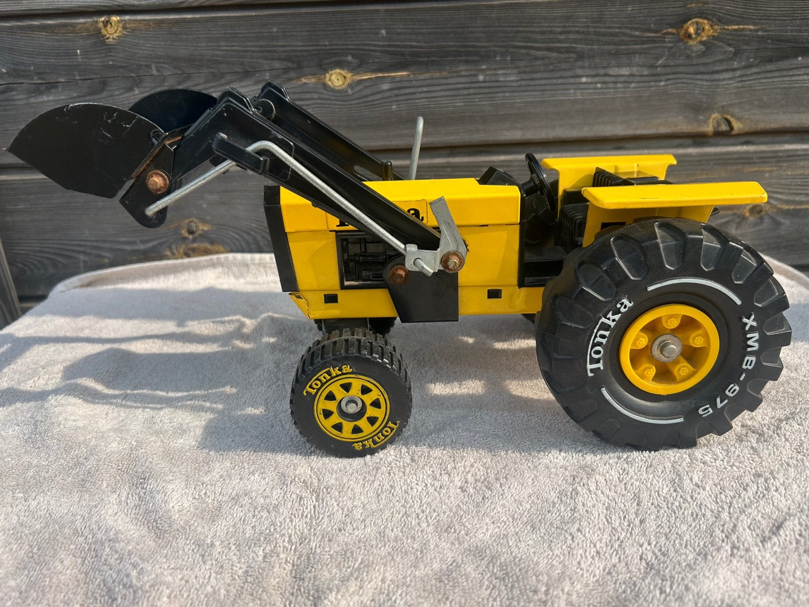 1960s Tonka truck 11cm Tonka tractor 35cm, Ophalen of Verzenden, Gebruikt