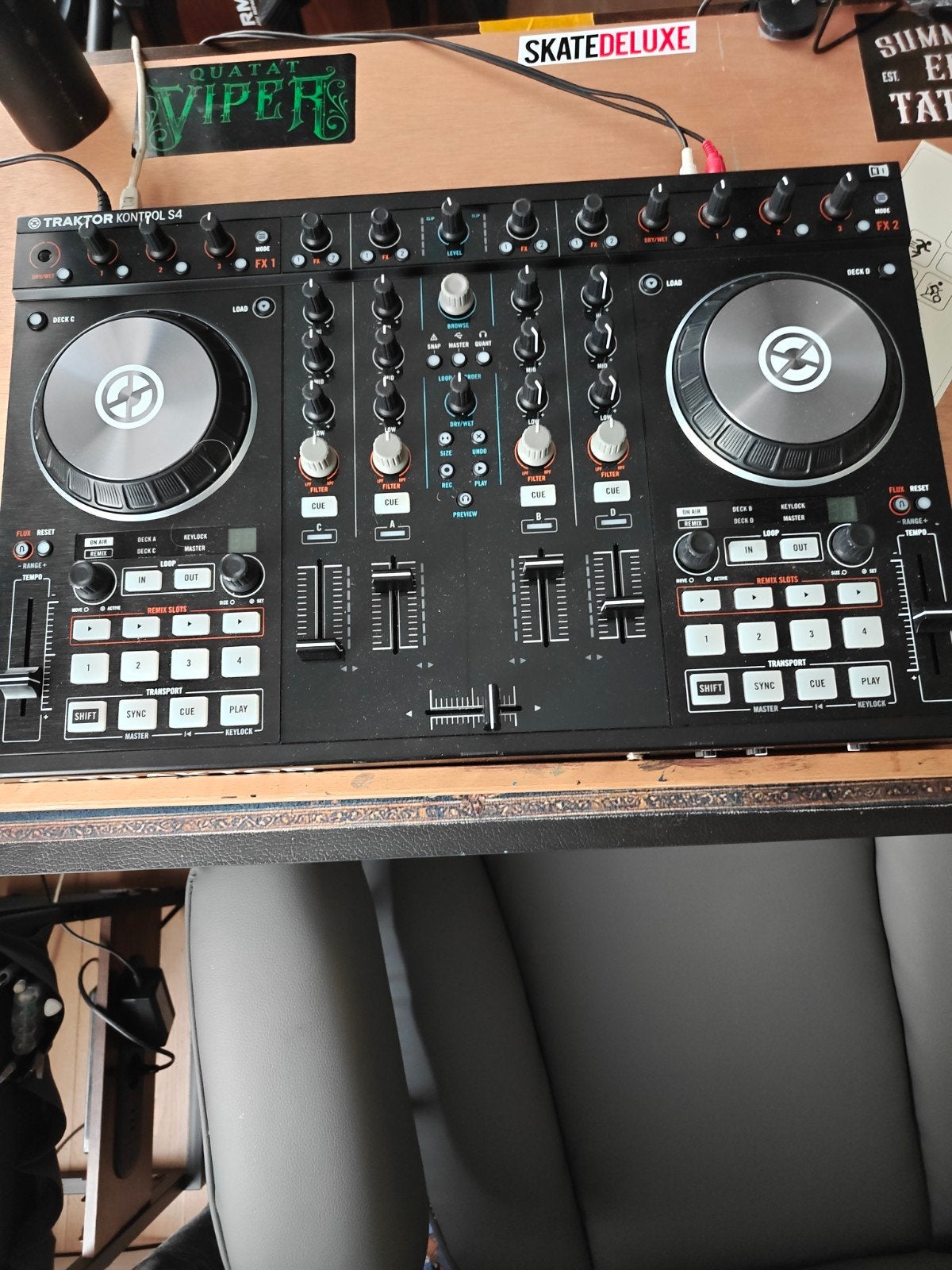 DJ set met versterker en koppel oude boxen, Ophalen, Gebruikt, Dj-set, Technics