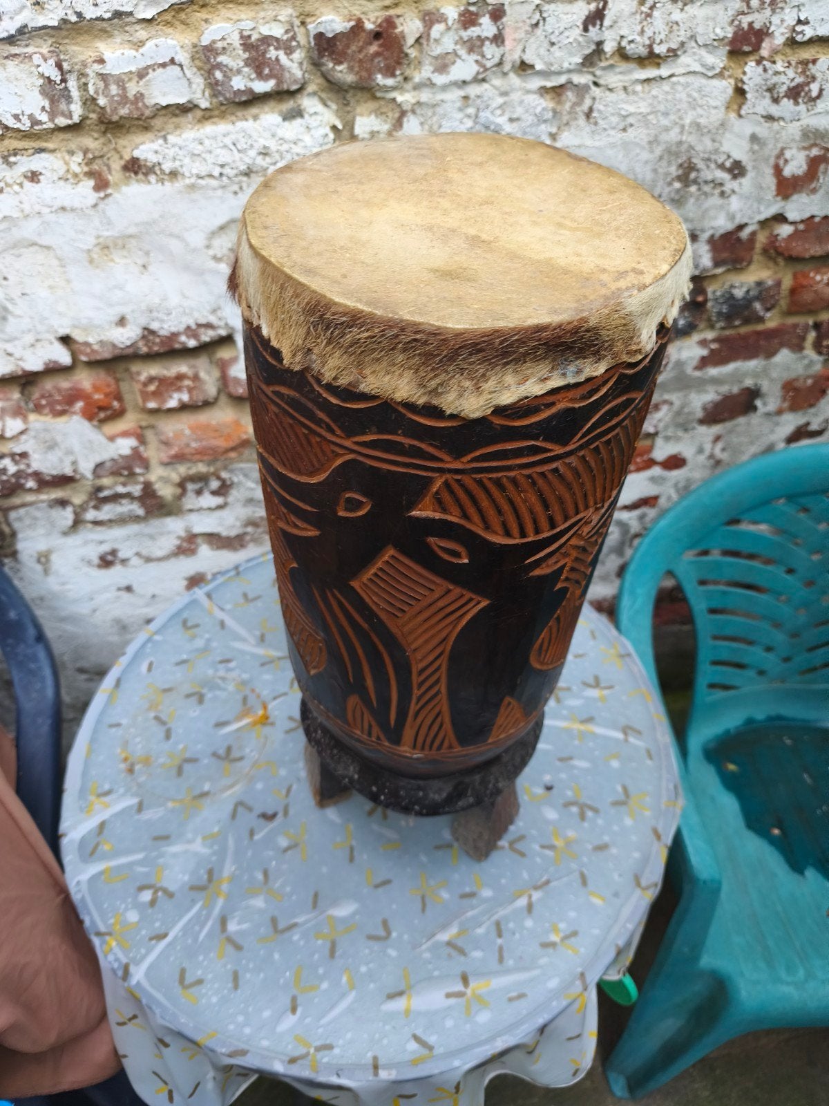 Deux Tamtam art tribal, Enlèvement, Tambour