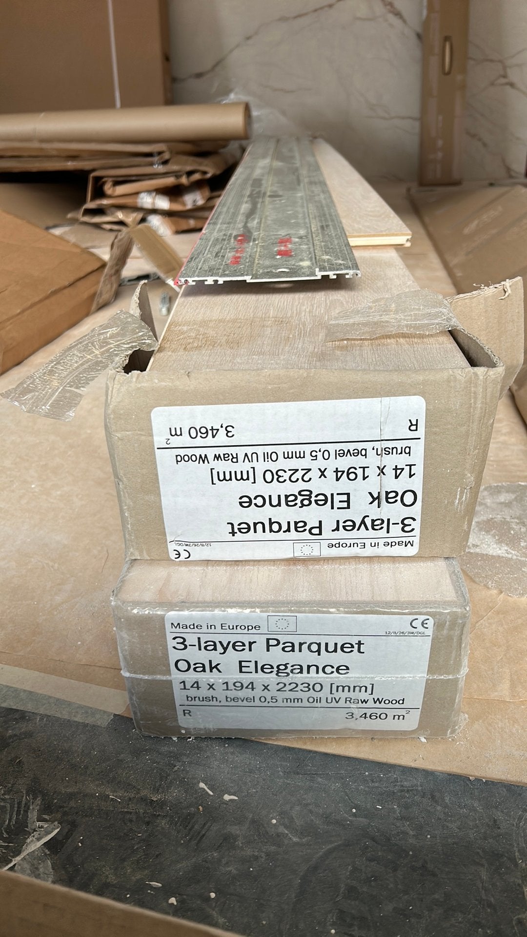 Parquet chêne semi-massif huile blanchi, Ophalen, Nieuw, Overige typen