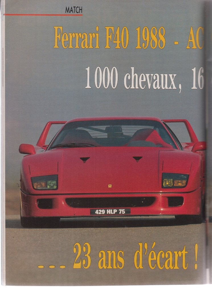 Ferrari F40 voiture de collection, Envoi, Utilisé, Ferrari