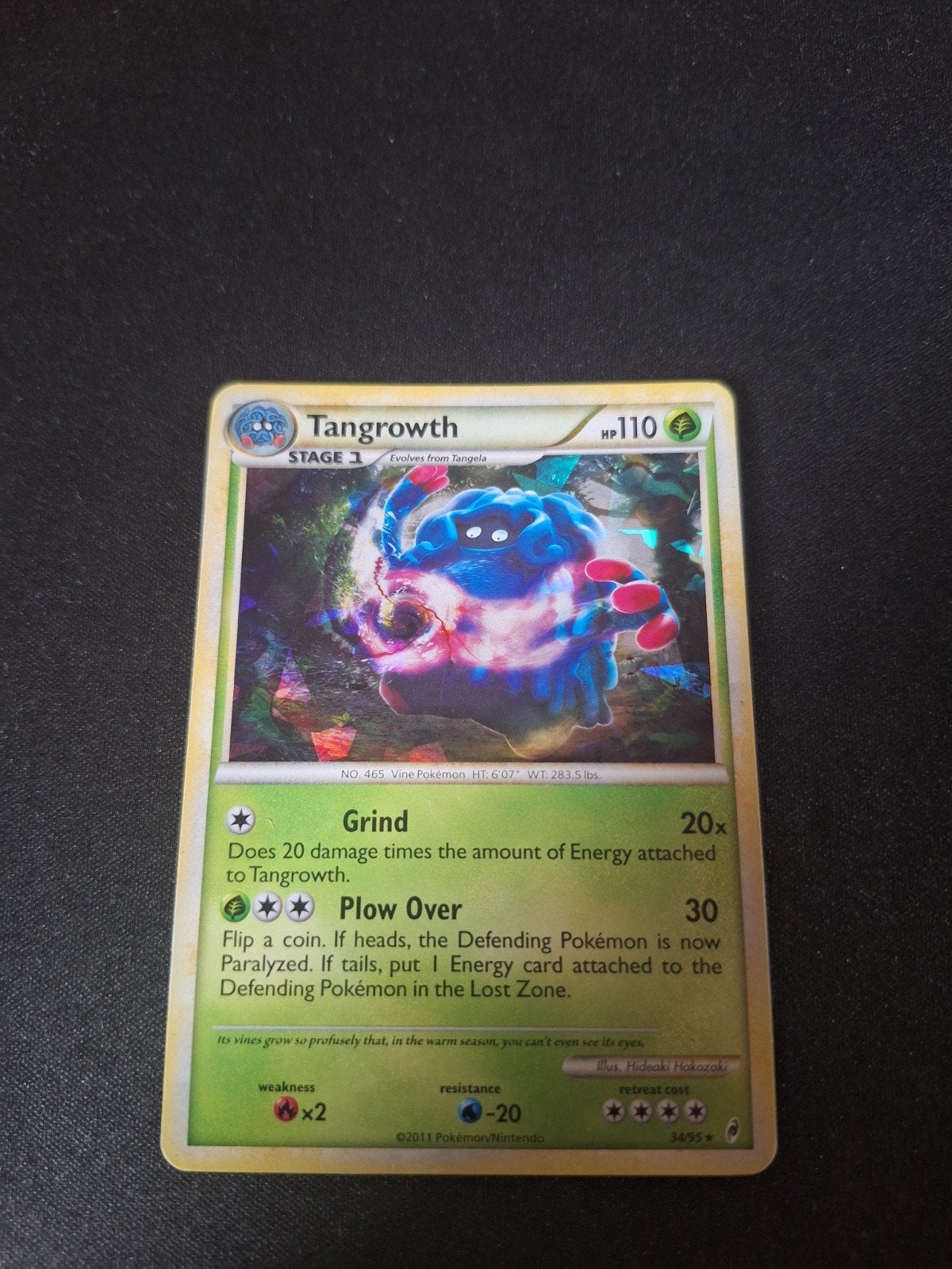 Tangrowth 34/95 Rare - Pokémon Call of Legends (2011), Enlèvement, Comme neuf, Cartes en vrac, Foil