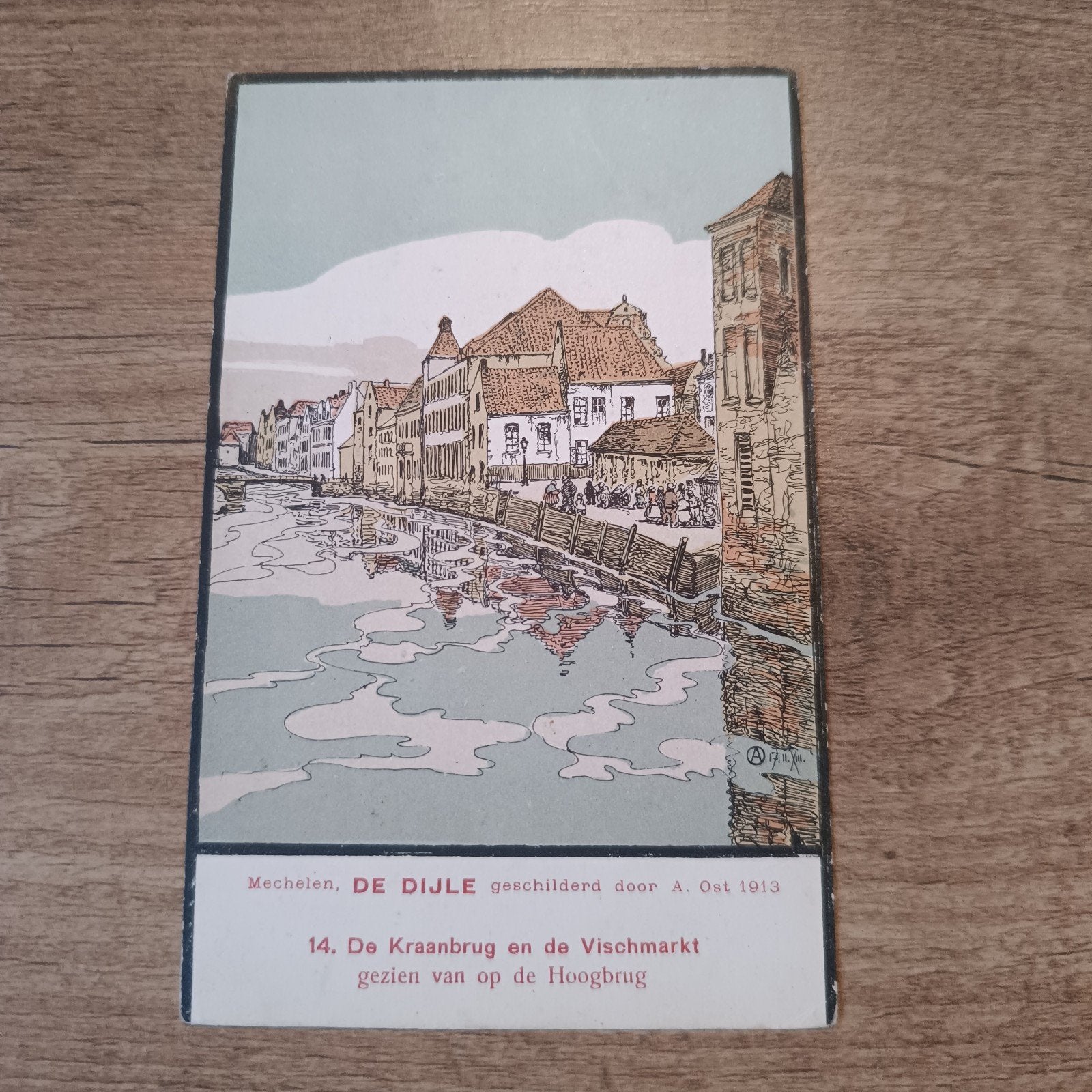 A Ost Alfred DE DIJLE Nr 14 Vismarkt, Ophalen of Verzenden