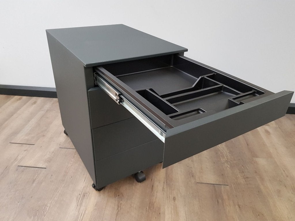 Metalen ladeblok + pennenlade (Antraciet), Computers en Software, Laptoptafels, Ophalen of Verzenden