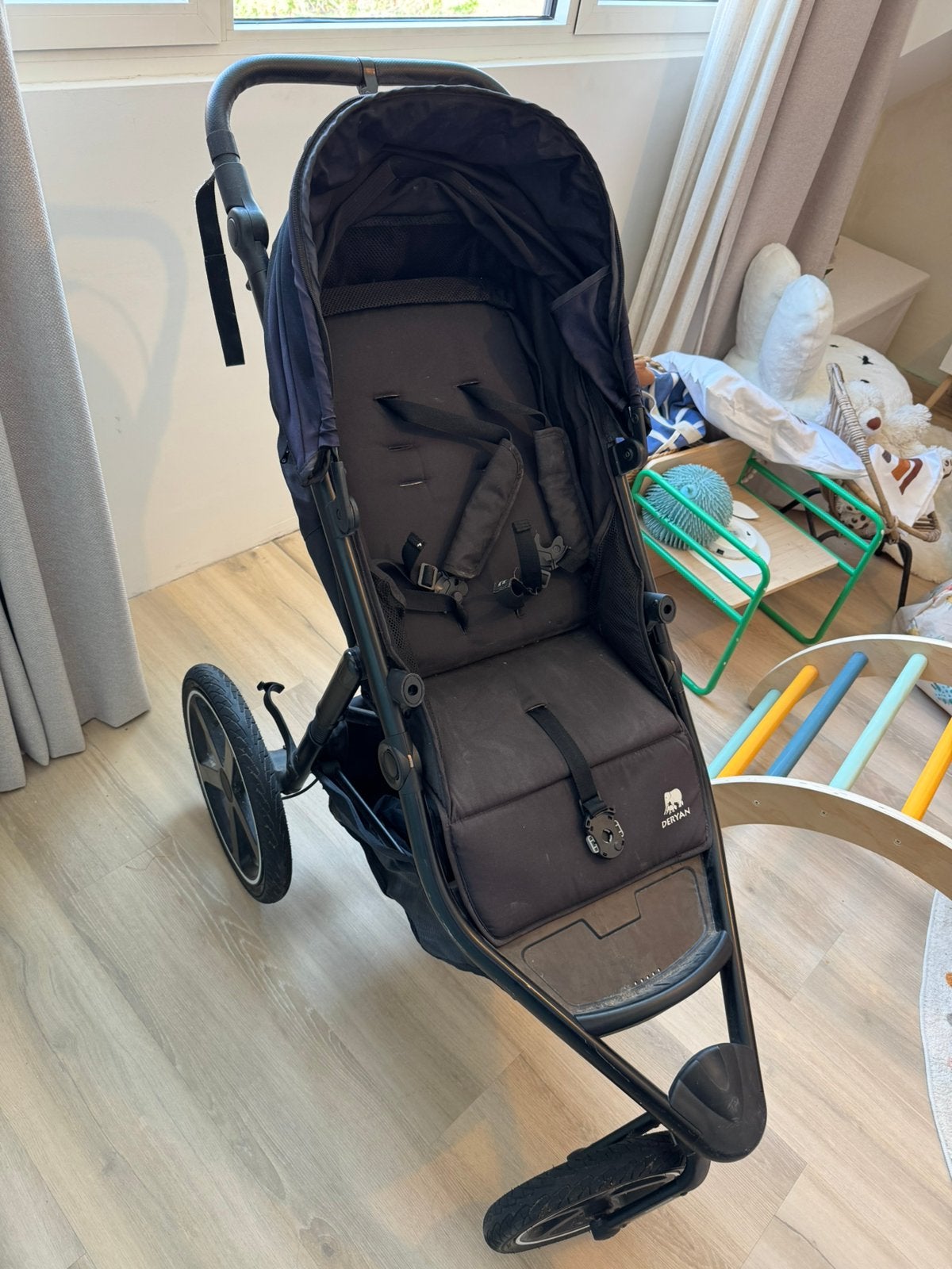 Deryan Bolt Jogging Buggy, Kinderen en Baby's, Buggy's, Ophalen, Gebruikt, Overige merken, Verstelbare rugleuning