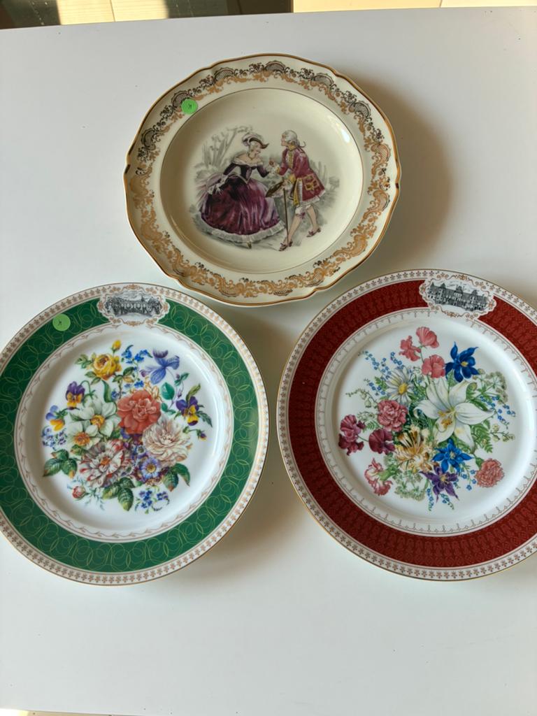 Verzamelborden limoges porselein, Ophalen