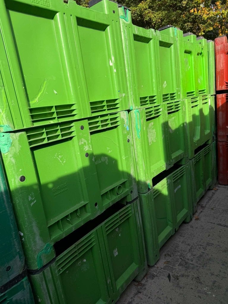 Groene palletbox paarden opslag voerbox kunststof hooi slow, Niet ingevuld, Niet ingevuld, Ophalen of Verzenden, Zo goed als nieuw