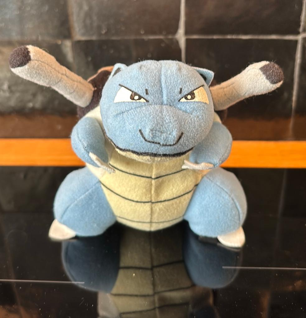 Vintage 1999 Nintendo Pokémon Small Blastoise Plush Official, Pokémon, Enlèvement ou Envoi, Utilisé, Nintendo
