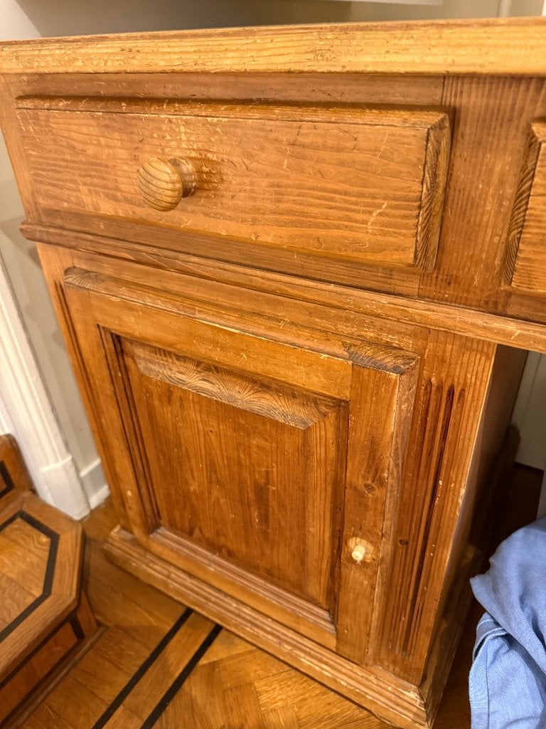 Bureau en bois à donner, Bureau d'écolier, Classique, Enlèvement, Utilisé