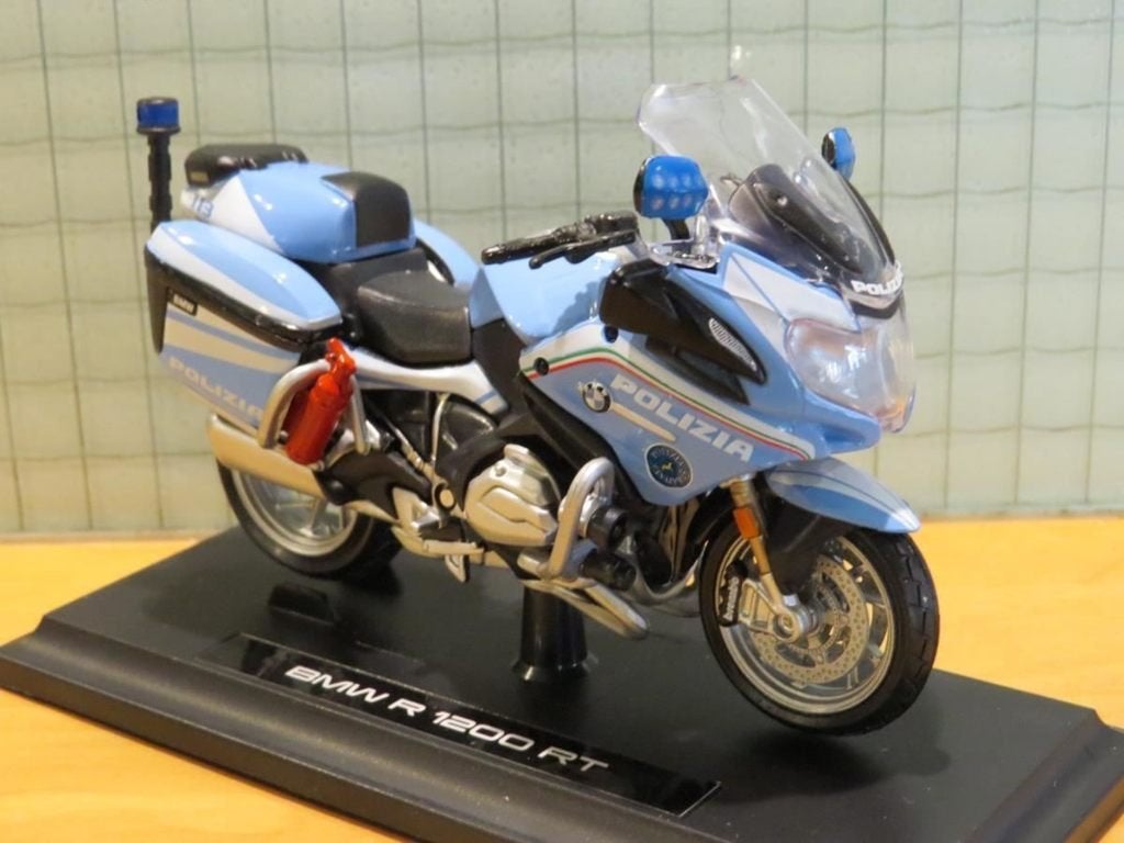 BMW R1200 RT-P polizia stradale 1:18 maisto Italy, Ophalen of Verzenden, Nieuw, Motor, Maisto