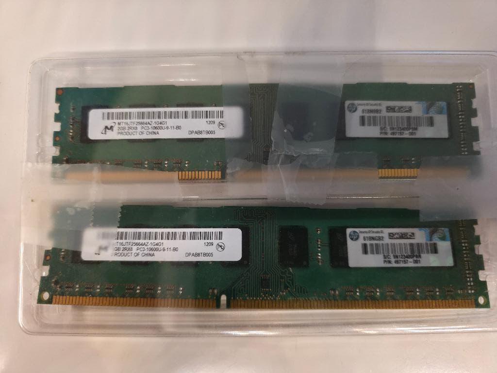 4GB DDR3 RAM Kit (2x2GB) Micron 1333MHz PC3-10600, Computers en Software, RAM geheugen, Ophalen, Gebruikt, DDR3, Desktop