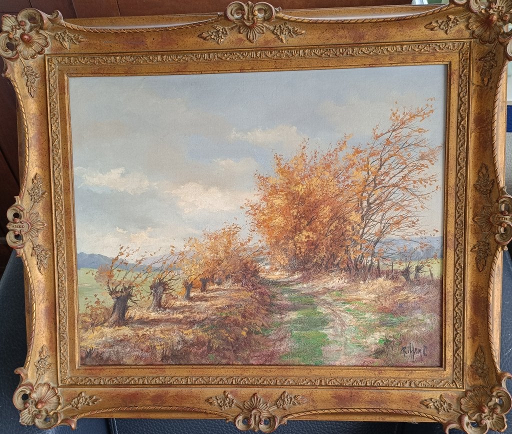Peinture Camille Riffon, Ophalen, Overige stijlen, Doek, Olieverf