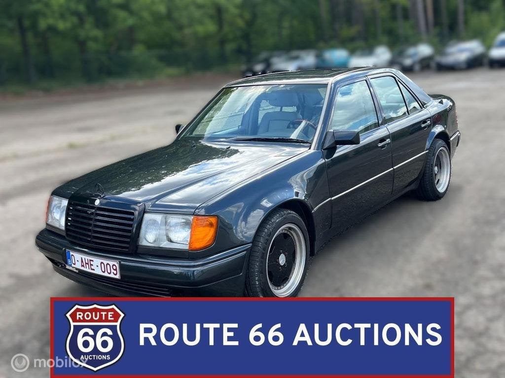 Mercedes-Benz 400E | 1991 | Route 66 Auctions, Auto's, Zwart, Mercedes-Benz, Bedrijf, Handgeschakeld