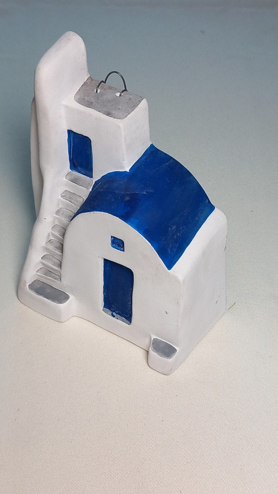 Grieks huis, Ophalen, 12 cm, Decoratieobject, Zo goed als nieuw