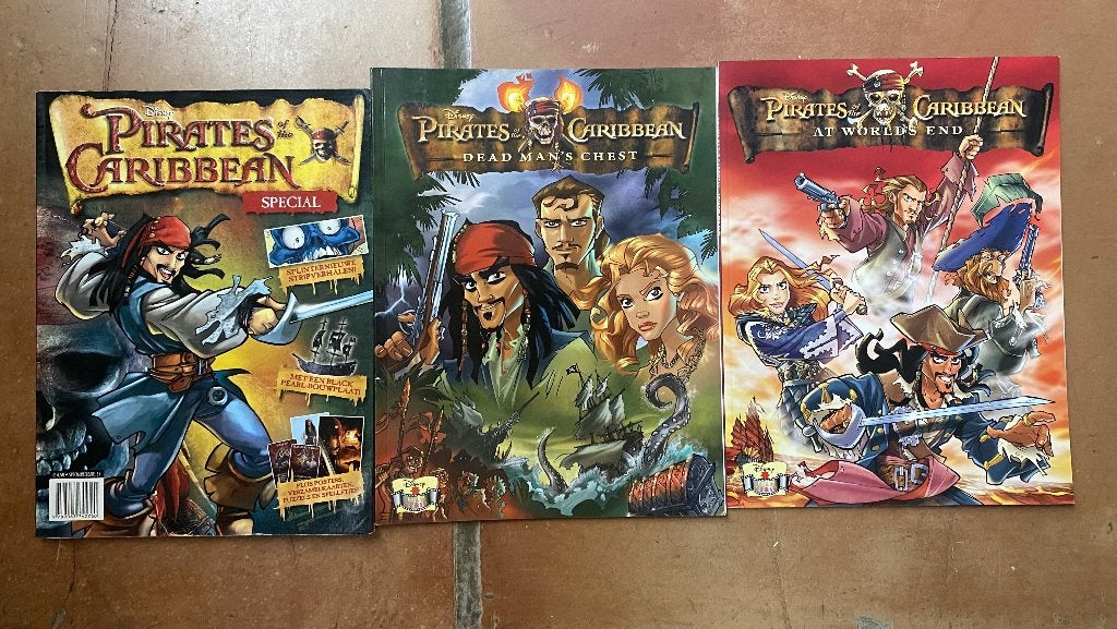 Disney strips, Pirates of the Caribbean, Gelezen, Ophalen of Verzenden, Meerdere stripboeken, Walt Disney studio