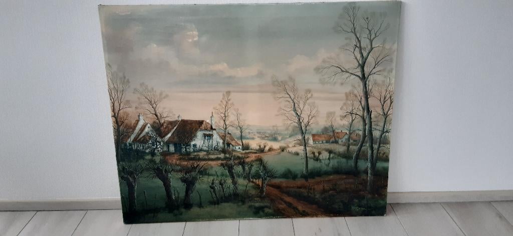 Schilderij Paul Boonaert- De Kwaremont, Antiek en Kunst, Kunst | Schilderijen | Klassiek, Ophalen