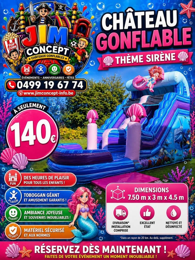 Location de châteaux gonflables