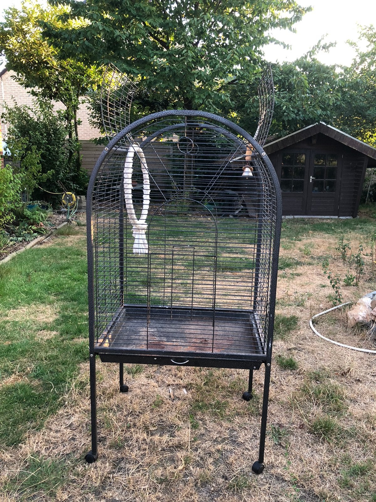 Vogelkooi papegaaienkooi 78x60x156, Dieren en Toebehoren, Ophalen, Gebruikt, Metaal, Vogelkooi