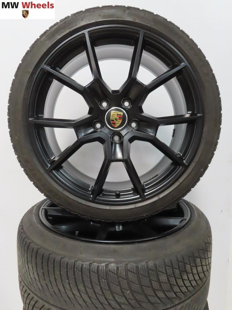 Originele Porsche Taycan 21 inch velgen Spyder winterbanden, Auto-onderdelen, Gebruikt, -, 265 mm, -