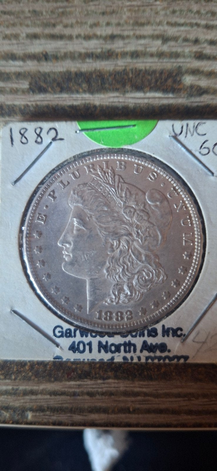 Dollar Morgan en argent 1882, Enlèvement, Amérique du Nord, Monnaie en vrac, Argent