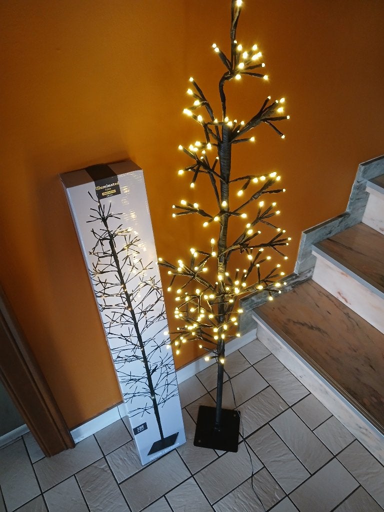 Kerstboom met 160 leds zwart, Diversen, Ophalen, Zo goed als nieuw