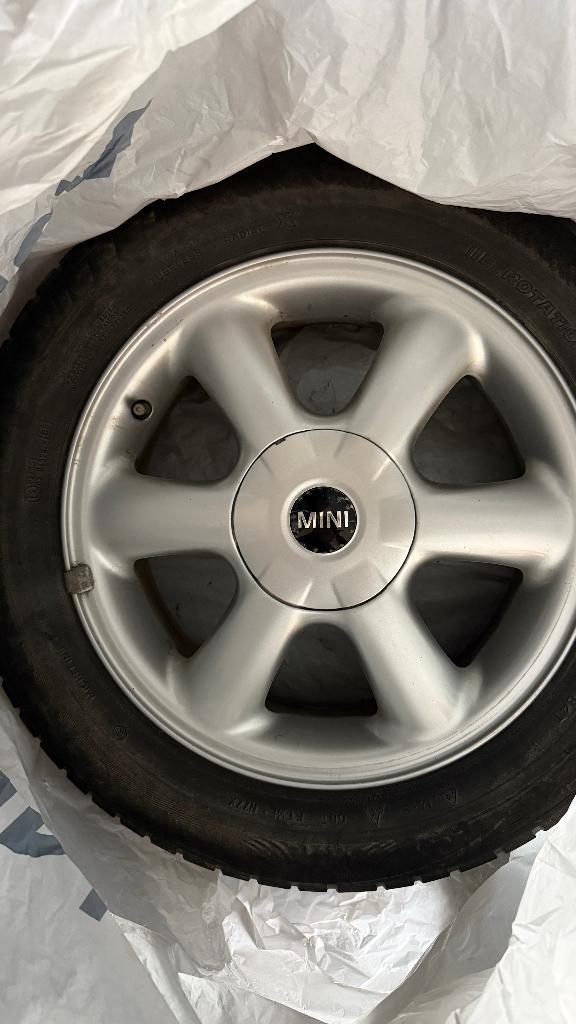 4 jantes d’origine MINI cooper one 4X100 modèle R 2006-2014, 15 pouces, Pneus et Jantes, Pneus hiver, 175 mm