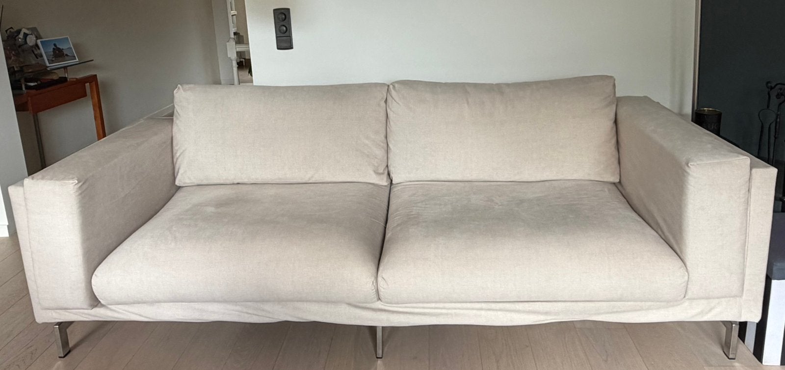 Canapé IKEA NOCKEBY 3 places beige, Enlèvement, Comme neuf