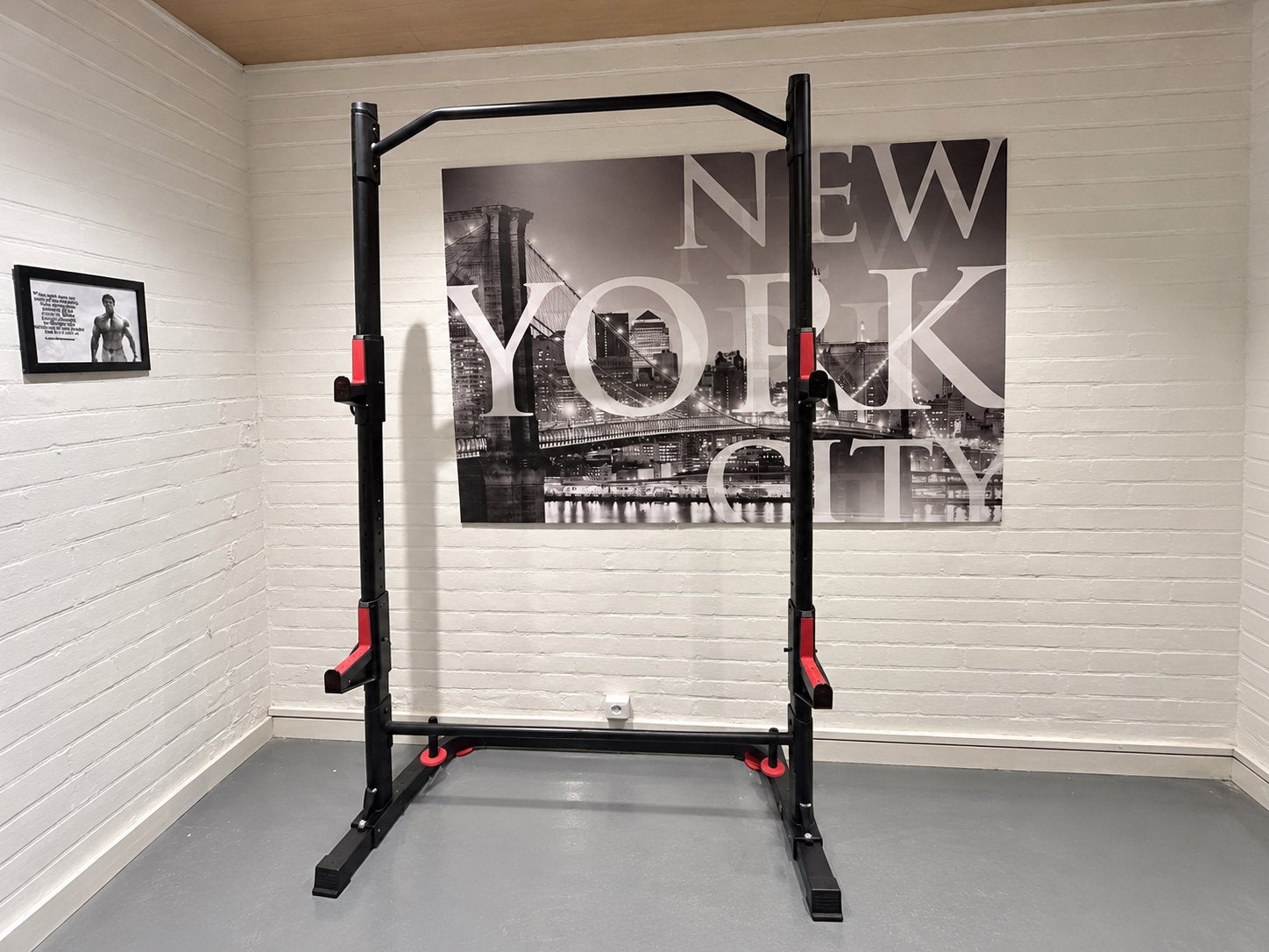 Domyos Rack 500 squatrek met optrekstang, Ophalen, Gebruikt, Rug, Oprekstang