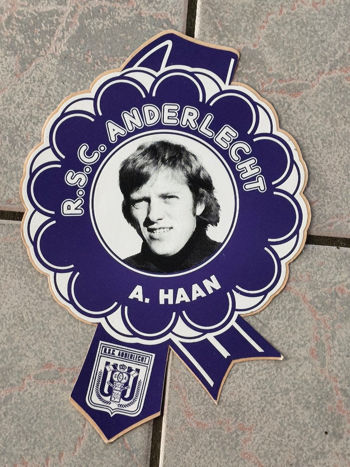 Sticker RSC Anderlecht Arie Haan, Collections
