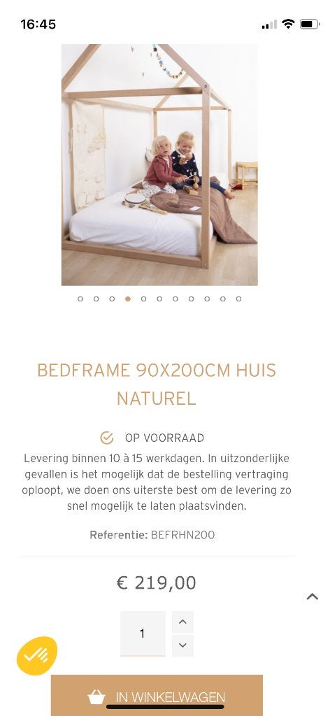 vloerbed, 85 tot 100 cm, Ophalen of Verzenden, Zo goed als nieuw, Matras