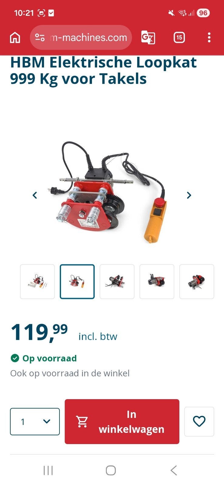 Loopkat, Doe-het-zelf en Bouw, Lieren en Takels, Ophalen, Zo goed als nieuw