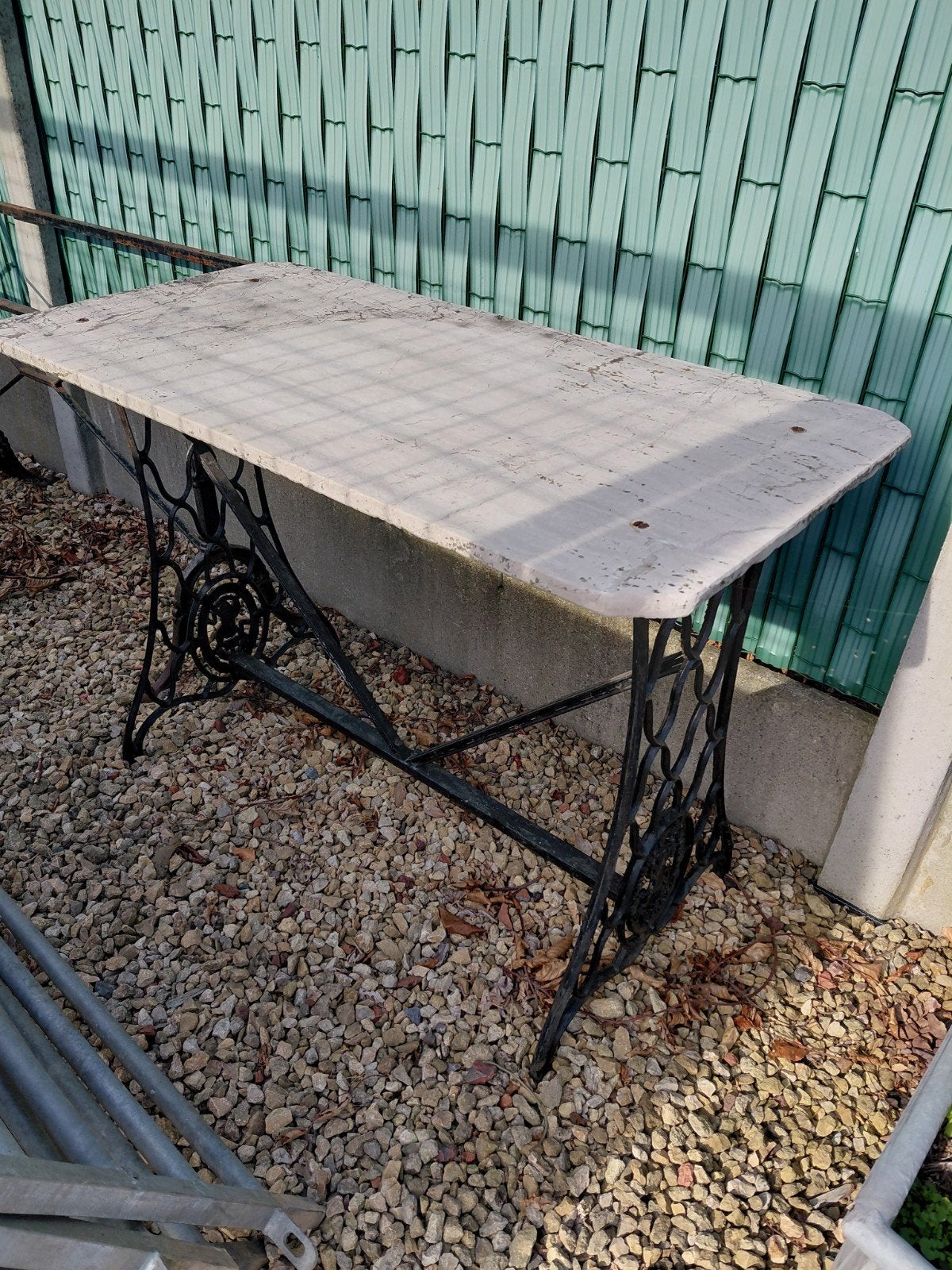 table de jardin, Enlèvement