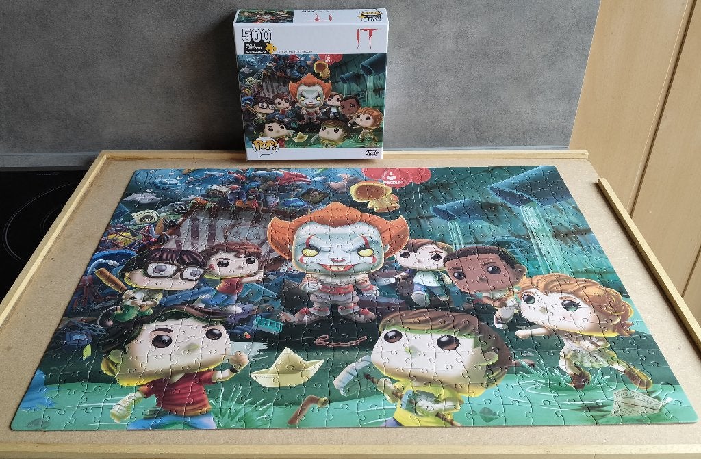 2x puzzel pop funko jurassic park en it (500 stuks), Hobby en Vrije tijd, Ophalen of Verzenden, 500 t/m 1500 stukjes, Zo goed als nieuw