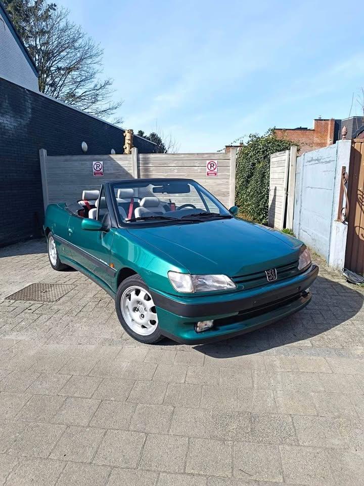 Peugeot 306 1.8 cabrio 1996 Roland Garros, Auto's, Cabriolet, Handgeschakeld, Particulier, Groen