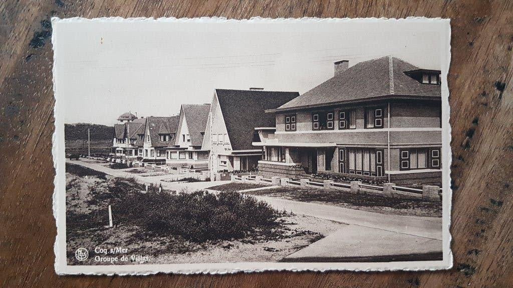 Postkaart De Haan Coq s/Mer Groupe de Villas, Enlèvement ou Envoi, 1940 à 1960, Non affranchie, Flandre Occidentale