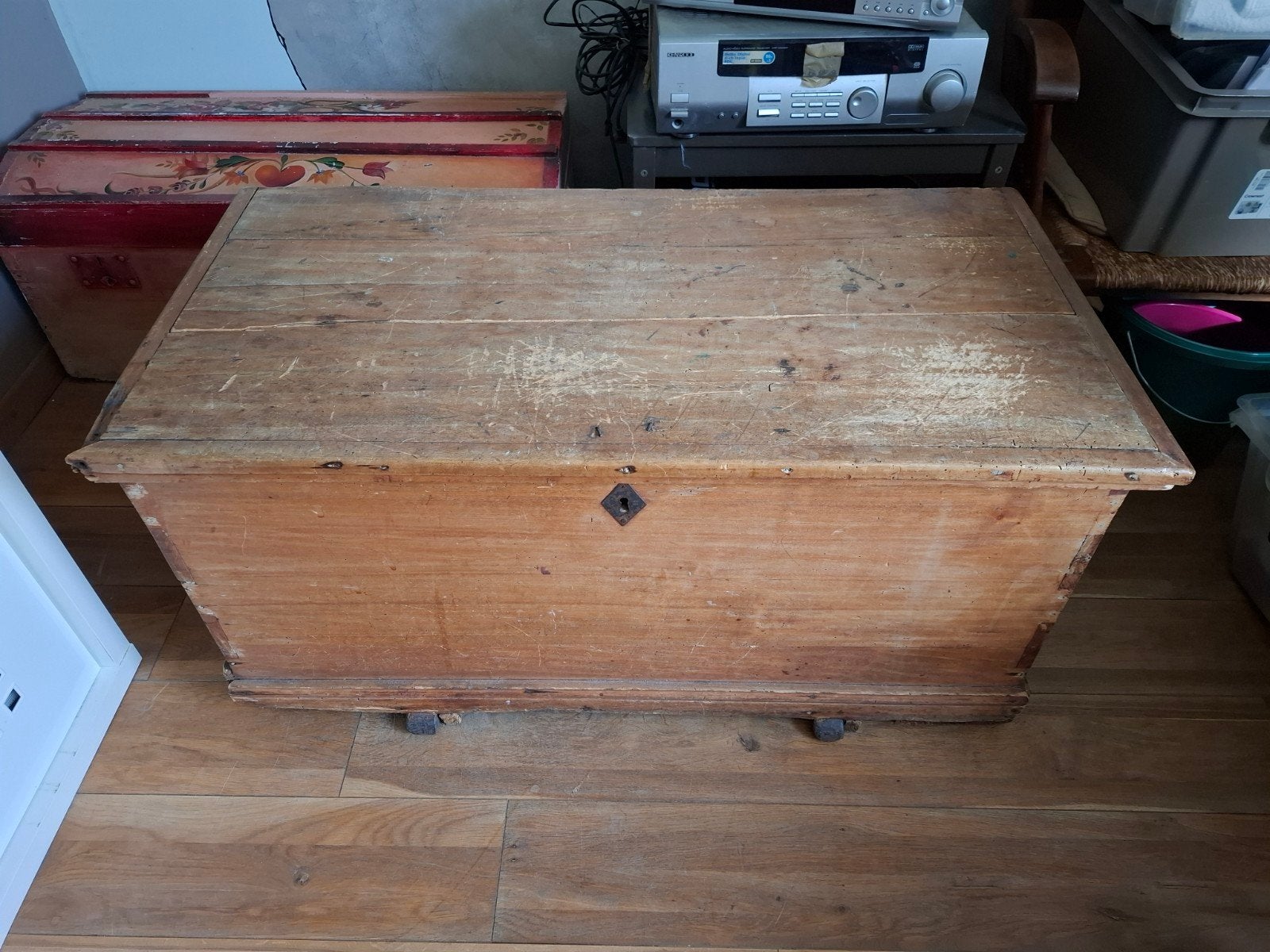 coffre en bois, Enlèvement, Utilisé, 50 – 75, 100 à 150 cm