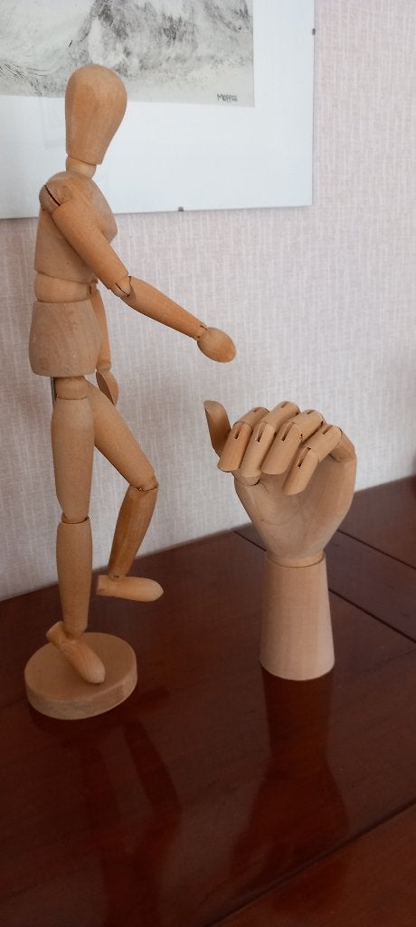 Tekenhand en pop in hout om te leren tekenen, Ophalen, Gebruikt, Overige typen