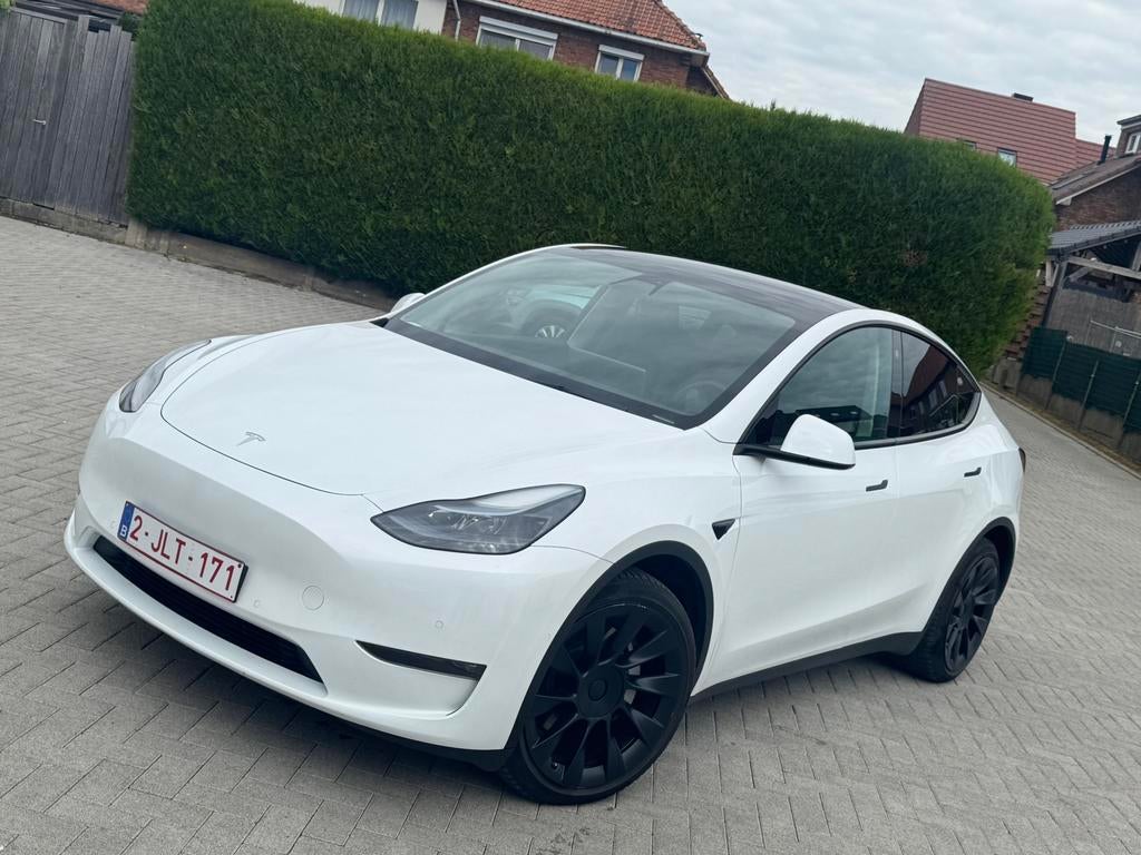 Tesla Y dual motors.  Slechts: 77000 km lang range 488 km, Auto's, Tesla, Particulier, Te koop