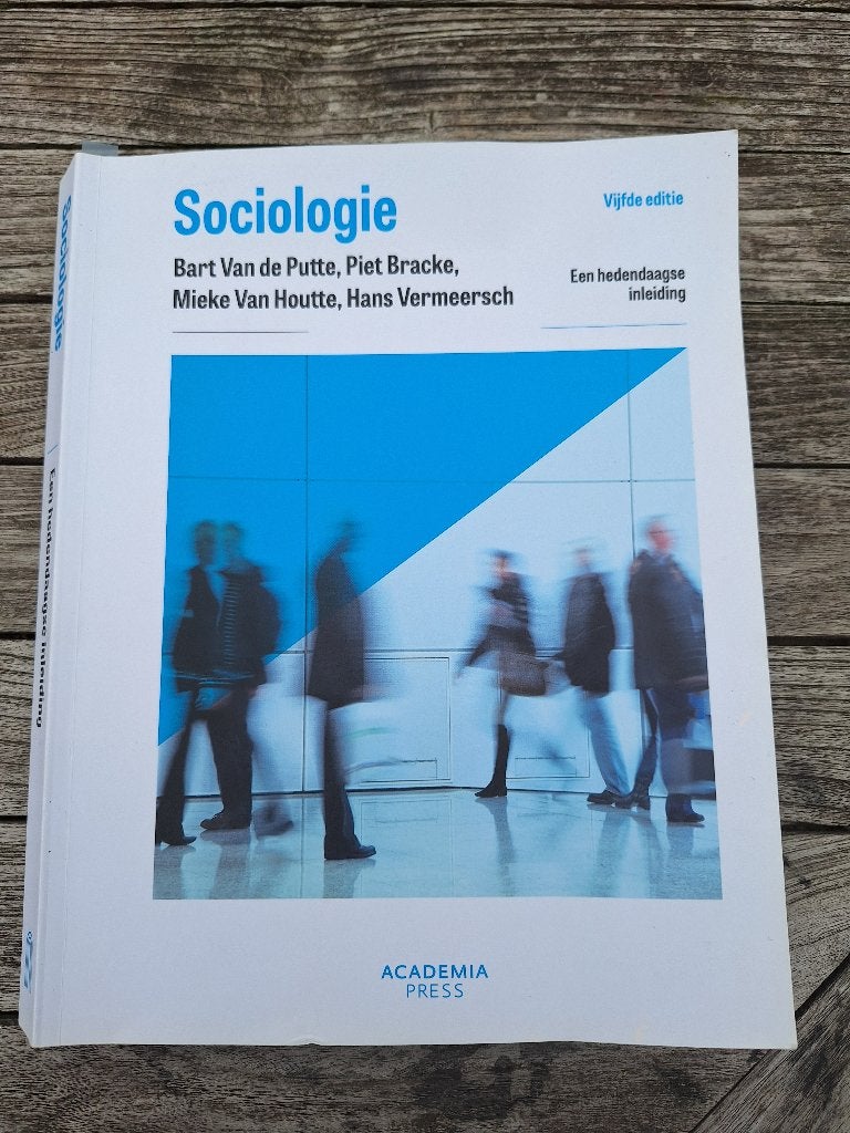 Boek Sociologie, Livres, Enlèvement ou Envoi, Comme neuf, Enseignement supérieur, Piet Bracke; Bart Van de Putte; Mieke Van Houtte; Hans Vermee...