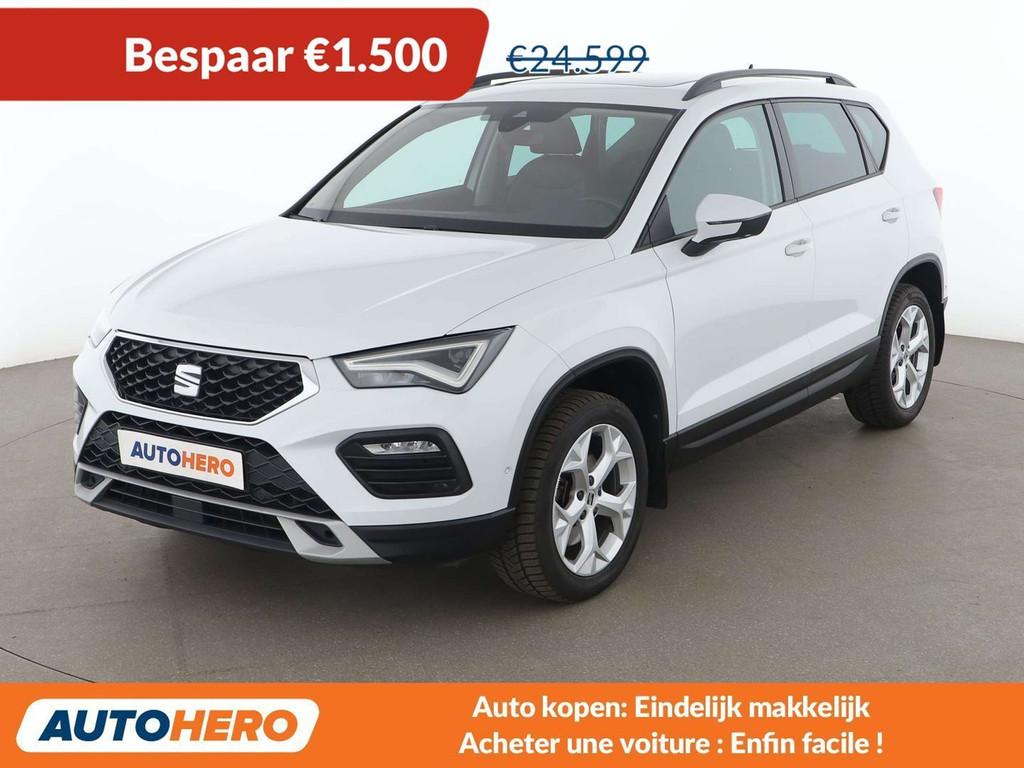 SEAT Ateca 2.0 TDI Style (bj 2022, automaat), Auto's, Gebruikt, 1514 kg, Ateca, Wit