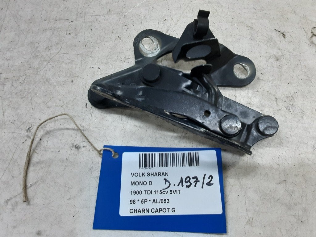 CHARNIERE DE CAPOT GAUCHE Volkswagen Sharan (7M8 / M9 / M6), Volkswagen, Volkswagen AG, Utilisé, Kundenbetreuung@volkswagen.de