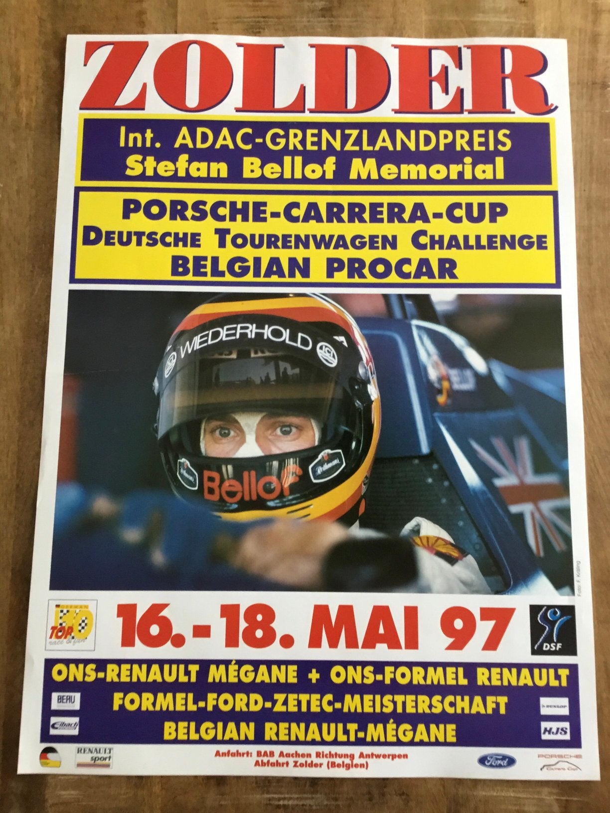 Affiche circuit zolder 1997, Ophalen of Verzenden, Zo goed als nieuw