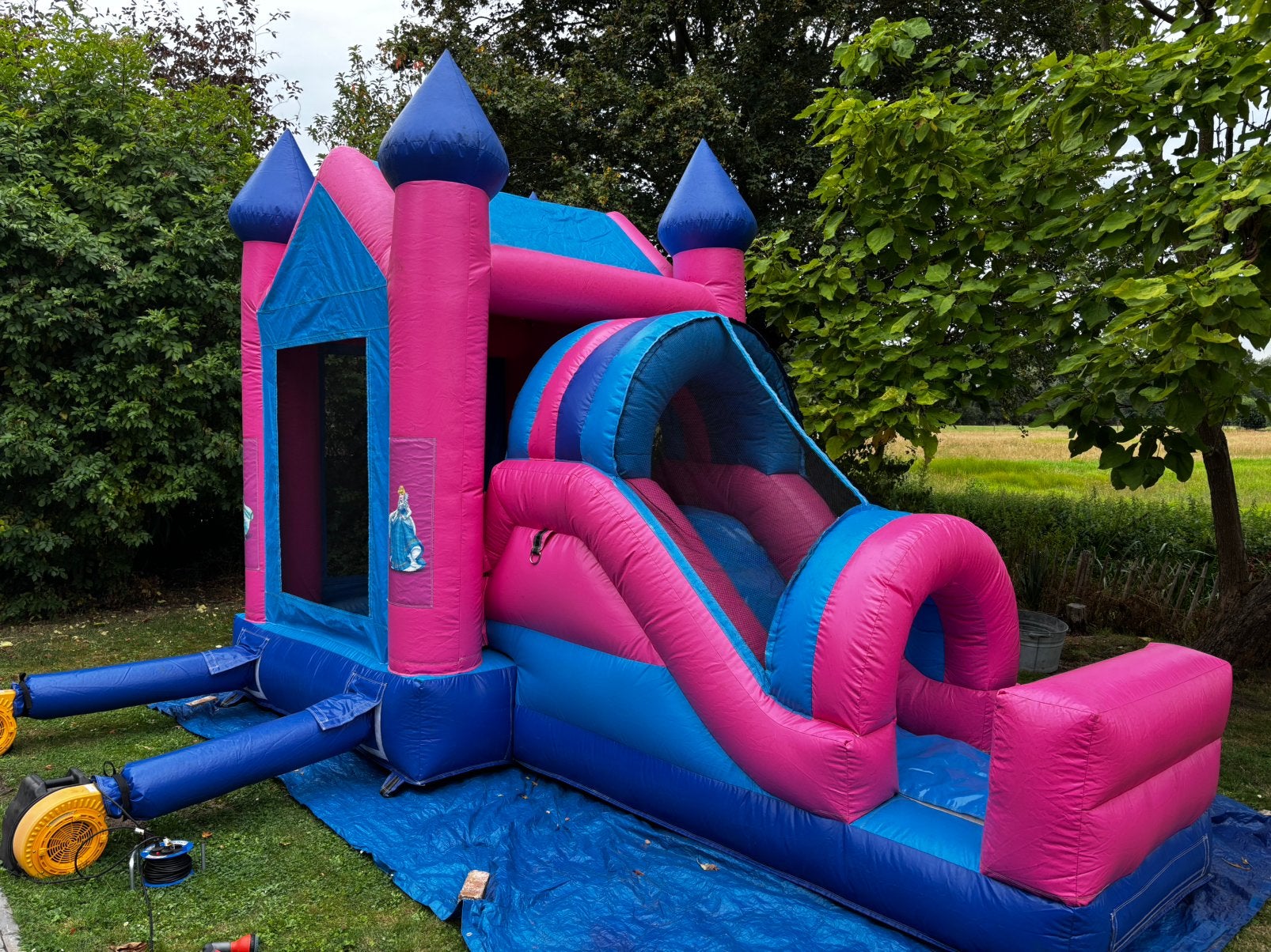 Prinsessen springkasteel, Hobby en Vrije tijd, Ophalen, Gebruikt