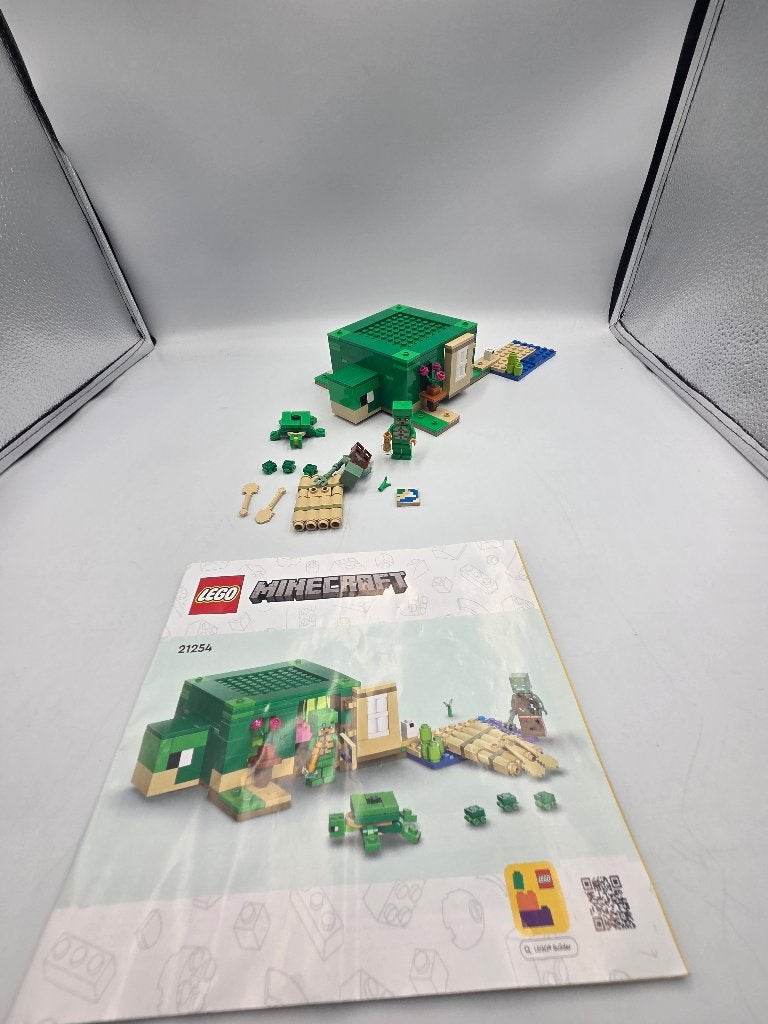 Lego Minecraft 21254 The Turtle Beach House, Compleet, Minecraft, Lego, Ophalen of Verzenden