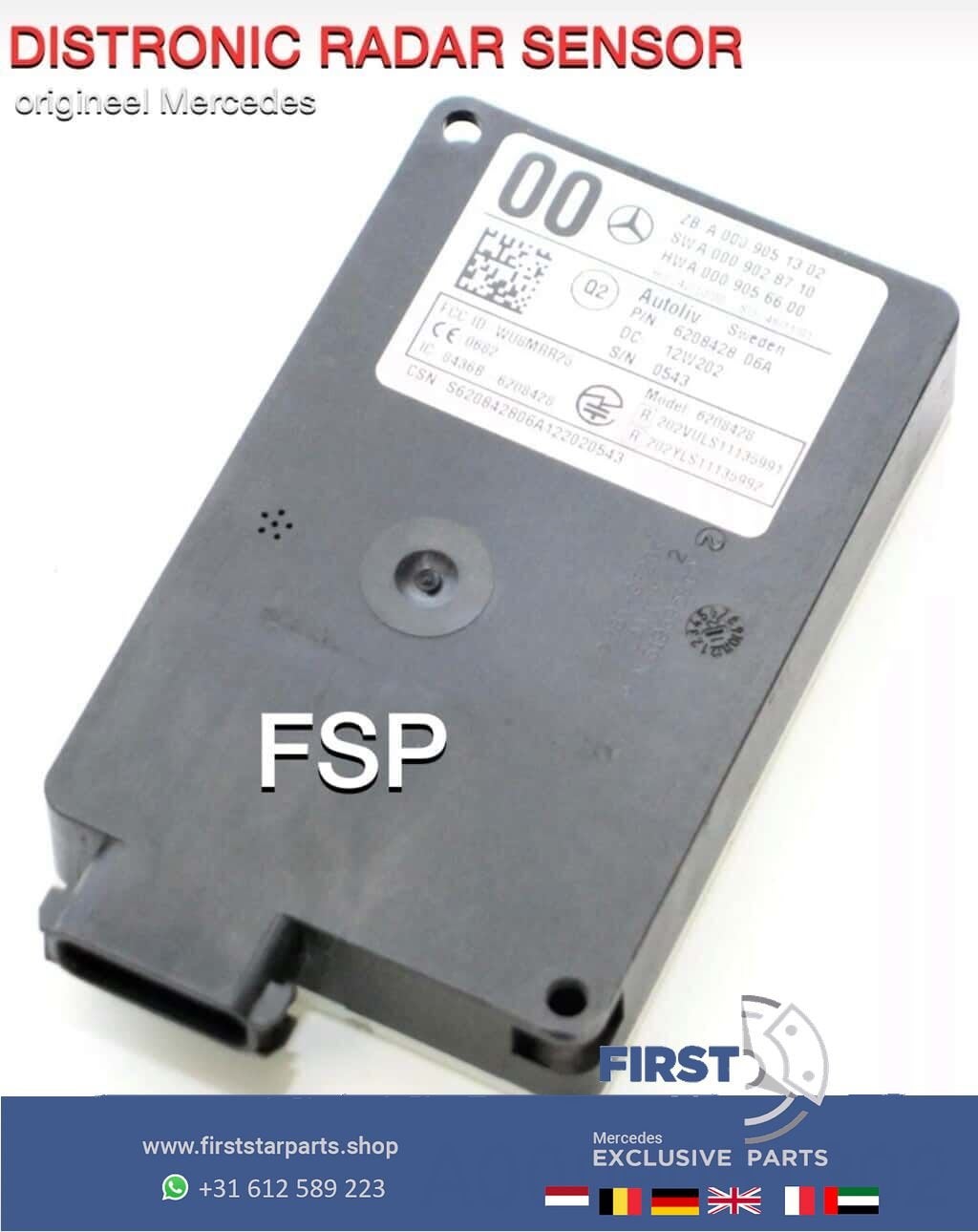 Radarsensor A0009051302 Mercedes RADAR SENSOR W176 W246 W117