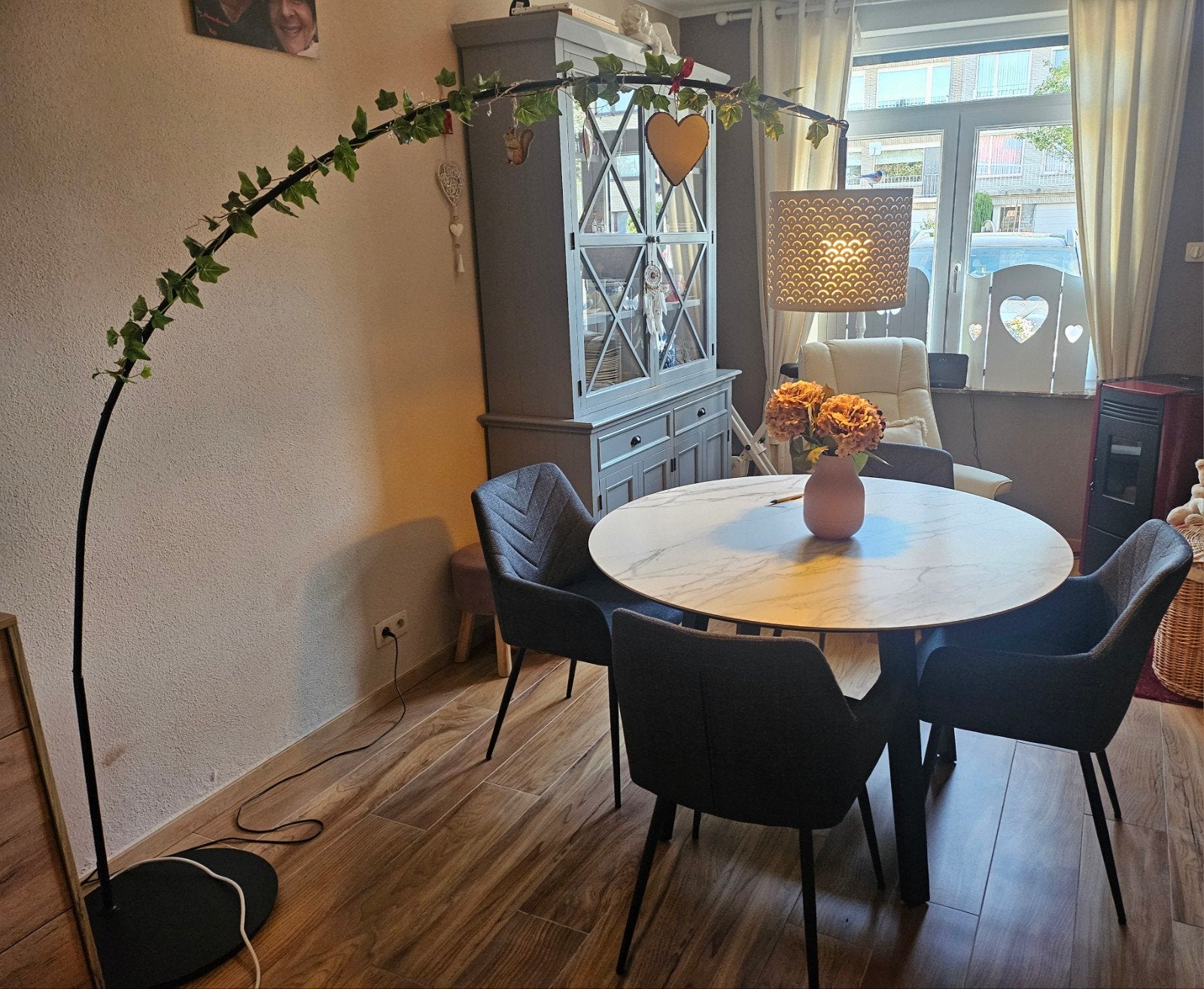 Lampe suspendue, Maison & Meubles, Enlèvement, Comme neuf, Crème, Moderne chaleureux