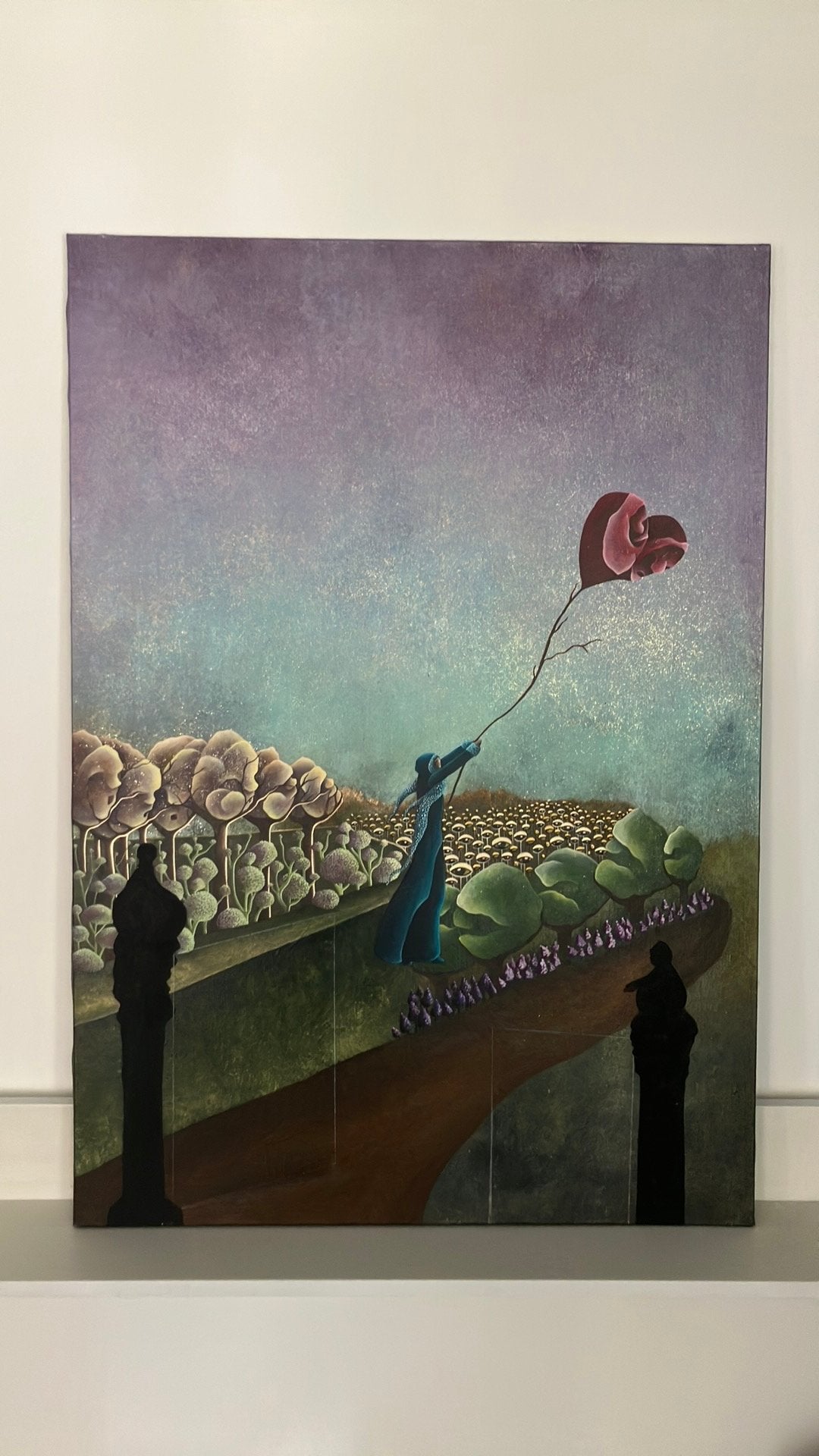 Uniek schilderij, Ophalen