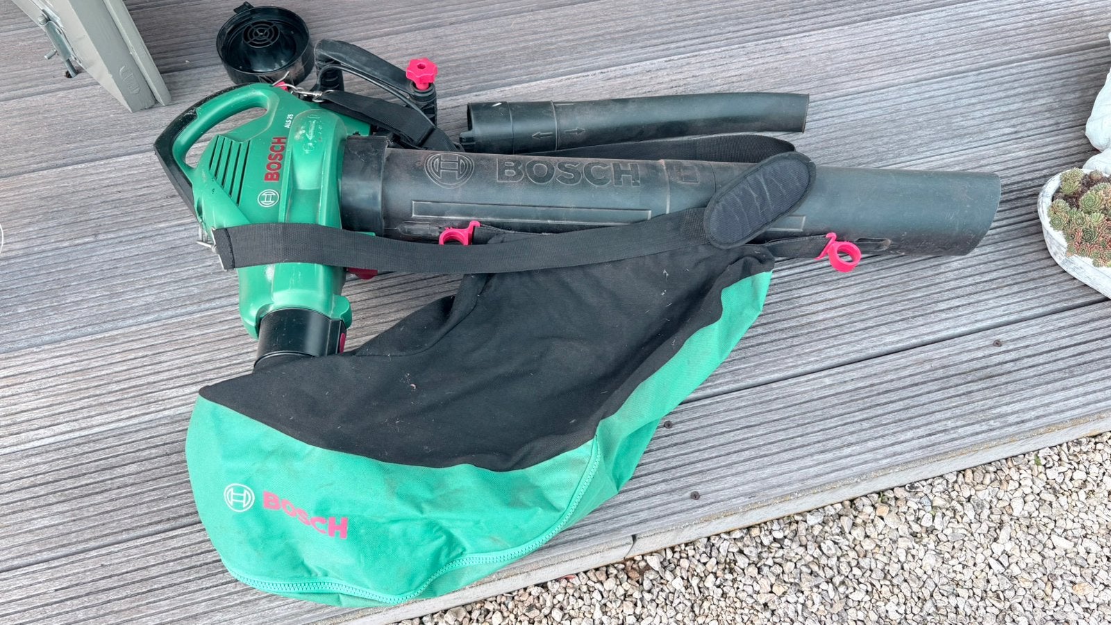 Bosch ALS25 Bladblazer - zuiger, Ophalen, Gebruikt, Met opvangzak, Handgedragen
